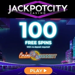 JackpotCity Casino 100 Free Spins Bonus No Deposit Required